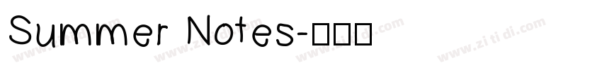 Summer Notes字体转换